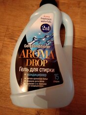 Гель для стирки Aroma Drop, 1 л, универсальный, Свежесть водопада 2 в 1 - фото 4 от пользователя