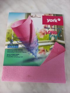 Салфетка бытовая для уборки, микрофибра, York, Long Fresh, 026250 - фото 1 от пользователя