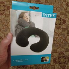 Подушка надувная дорожная, Intex, 36х30х10 см, 68675 - фото 3 от пользователя