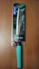 Нож кухонный Daniks, Emerald, для хлеба, нержавеющая сталь, 20 см, рукоятка пластик, JA2021124-2 - фото 2 от пользователя