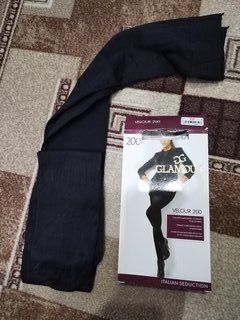 Колготки Glamour, Velour, 200 DEN, р. 3, nero/черные, комфортный пояс - фото 1 от пользователя