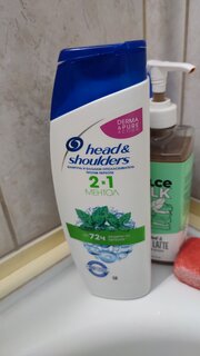 Шампунь Head &amp; Shoulders, 2в1 Ментол, против перхоти, 200 мл - фото 2 от пользователя