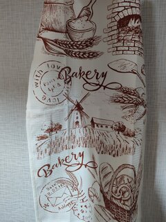 Полотенце кухонное вафельное, 35х60 см, 100% хлопок, шелкография, Выпечка винтаж, Россия - фото 5 от пользователя
