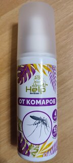Репеллент от комаров, спрей, 4 часа защиты, Help, 100 мл - фото 1 от пользователя