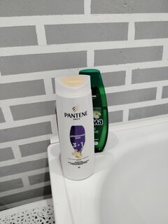 Шампунь, бальзам-ополаскиватель для тонких волос, Pantene Pro-V, 3в1 Дополнительный объем, 360 мл - фото 1 от пользователя