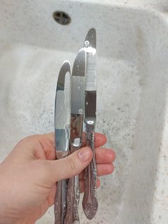 Нож нержавеющая сталь, столовый, Павловский завод им. Кирова, Тройка М-3, СН-20/56 - фото 8 от пользователя