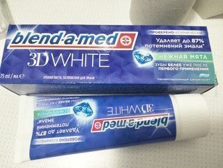 Зубная паста Blend-a-med, 3D White Нежная мята, 75 мл - фото 9 от пользователя