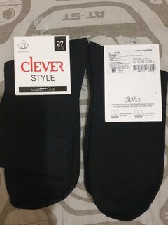 Носки для мужчин, хлопок, Clever, Market line, черные, р. 27, M1003 - фото 1 от пользователя