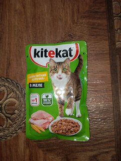 Корм для животных Kitekat, 85 г, для кошек, курица в желе, пауч - фото 8 от пользователя