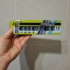 Батарейка Ergolux, АА (LR6, 15A), Alkaline, щелочная, 1.5 В, коробка, 12 шт, 11749 - фото 7 от пользователя