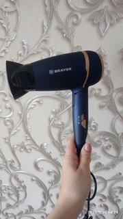 Фен BRAYER, 3025BR, 1400 Вт, холодный воздух, 2 режима, 2 скорости - фото 3 от пользователя