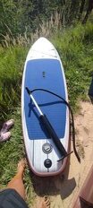 Доска Sup надувной 335х86х15 см, двойной ПВХ, в сумке с насосом, веслом и лиш, 140 кг, W-26 - фото 3 от пользователя