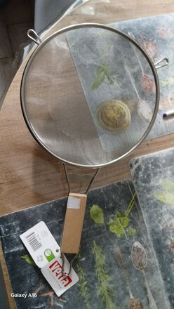 Сито нержавеющая сталь, 24 см, 2.5 мл, с ободком и ручкой, Vetta, 886-045 - фото 4 от пользователя