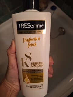 Кондиционер для всех типов волос, TRESemme, Keratin Smooth, с кератином и комплексом масел, разглажив, 400 мл - фото 7 от пользователя