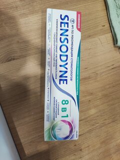 Зубная паста Sensodyne, Комплексный уход, 75 мл, 8в1 - фото 3 от пользователя