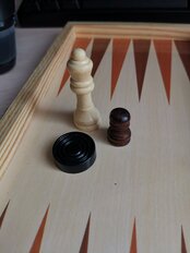 Игра настольная 3 в 1, 29х29 см, шашки, шахматы, нарды, дерево, 341134 - фото 2 от пользователя