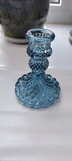 Подсвечник декоративный стекло, 1 свеча, 8х10.5 см, Морская гладь, Y6-6504 - фото 7 от пользователя