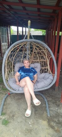 Подвесное кресло 2-местное, 130х70х186 см, Home, бежевое, ротанг, подушка пепельная, 11820509 - фото 3 от пользователя