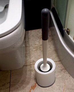 Ерш для туалета напольный, 13х13х46 см, пластик, белый, Y4-7864 - фото 4 от пользователя