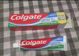 Зубная паста Colgate, Тройное действие, 150 мл - фото 3 от пользователя