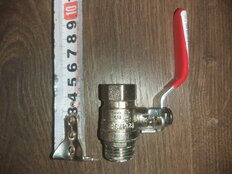 Кран для воды, 1/2&quot;, г-ш, ручка, Эконом, РМС - фото 4 от пользователя