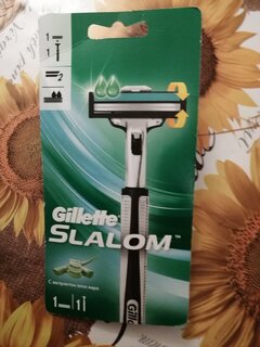 Станок для бритья Gillette, Slalom Plus, для мужчин, 2 лезвия, 1 сменная кассета - фото 6 от пользователя