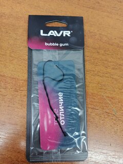 Ароматизатор в машину подвесной, сухой, Lavr, Bubble Gum - фото 2 от пользователя