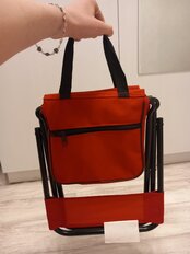 Стул складной походный с сумкой, со спинкой, сталь, 28х25х43 см, YTFS010WC - фото 5 от пользователя