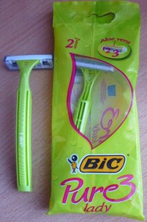 Станок для бритья Bic, Pure Lady, для женщин, 3 лезвия, 2 шт, одноразовые, 889702 - фото 1 от пользователя