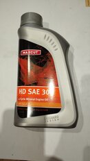 Масло машинное минеральное, для четырехтактного двигателя, SAE 30, Maxcut, 4T Hd, 1 л, 850930705 - фото 2 от пользователя