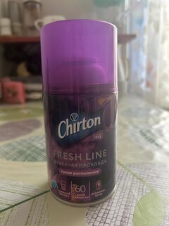 Освежитель воздуха Chirton, 250 мл, Fresh Line Вечерняя Прохлада, сменный, сухое распыление, 15,70 - фото 1 от пользователя