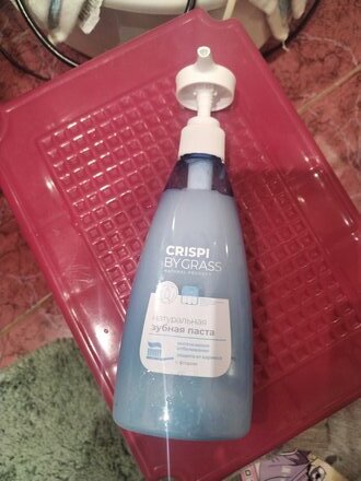 Зубная паста Grass, Crispi, 250 мл, Отбеливающая, с дозатором - фото 4 от пользователя