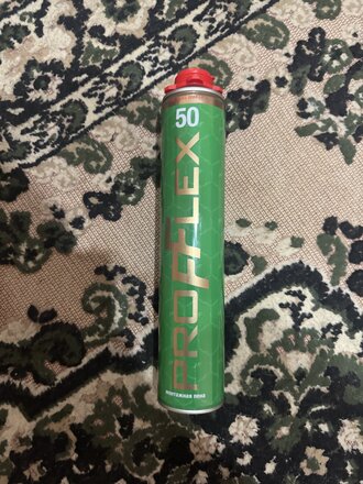 Пена монтажная Profflex, PRO Green 50, профессиональная, 50 л, 750 мл, 770 г, летняя, 70091 - фото 2 от пользователя