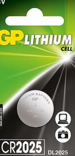 Батарейка GP, CR2025, Lithium, литиевая, дисковая, 1 штука в блистере (отрывной), 9037 - фото 2 от пользователя
