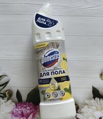 Средство для мытья полов Domestos, Чистота и блеск, Лимон и мята, 1 л - фото 5 от пользователя