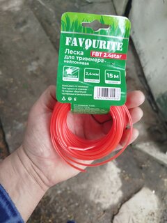 Леска для триммера 2.4 мм, 15 м, звезда, Favourite, FBT 2.4star - фото 7 от пользователя