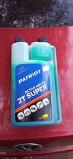 Масло машинное полусинтетическое, для двухтактного двигателя, Patriot, Power Super Active 2T, 0.946 л, с дозатором, 850030569 - фото 4 от пользователя