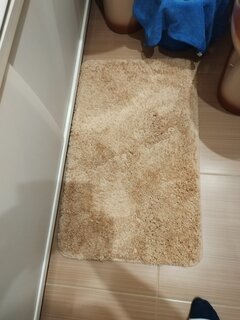 Коврик для ванной, 0.5х0.8 м, полиэстер, бежевый, A090015 - фото 1 от пользователя