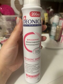 Дезодорант Deonica, Pre-Biotic Эффект, для женщин, спрей, 200 мл - фото 1 от пользователя