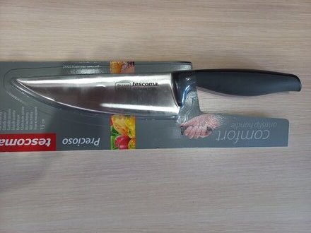 Нож кухонный Tescoma, Precioso, поварской, нержавеющая сталь, 15 см, рукоятка пластик, 881228 - фото 1 от пользователя