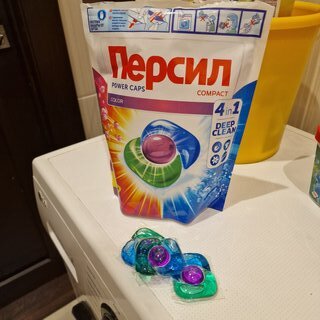 Капсулы для стирки Персил, Power Cups 4в1 Color, для цветного белья, 28 шт - фото 7 от пользователя