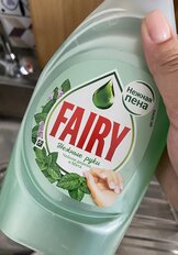 Средство для мытья посуды Fairy, Нежные руки Чайное дерево и мята, 450 мл - фото 9 от пользователя