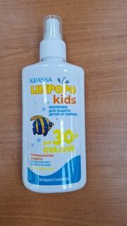 Молочко детское Krassa, Limpopo Kids, для тела, солнцезащитное, водостойкое, SPF 30+, 150 мл - фото 1 от пользователя