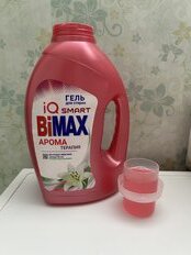 Гель для стирки BiMAX, 1.3 л, универсальный, Арома Терапия - фото 2 от пользователя