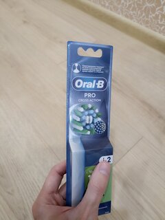 Насадка для электрической зубной щетки Oral-B, CrossAction, средней жесткости, 2 шт, EB50RB, белая - фото 8 от пользователя