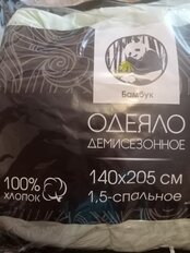 Одеяло 1.5-спальное, 140х205 см, Бамбук, 250 г/м2, всесезонное, чехол 100% хлопок, кант - фото 3 от пользователя