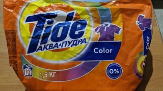 Стиральный порошок Tide, 1.5 кг, автомат, для цветного белья, Color - фото 1 от пользователя