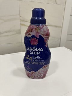 Гель для стирки Aroma Drop, 1 л, универсальный, Цветочный микс 2в1 - фото 1 от пользователя