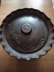 Вареничник керамика, 4 л, круглый, Красная глина, в ассортименте - фото 5 от пользователя