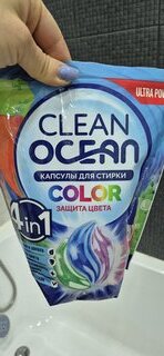 Капсулы для стирки Ocean Clean Color, 30 шт, 15 г - фото 7 от пользователя